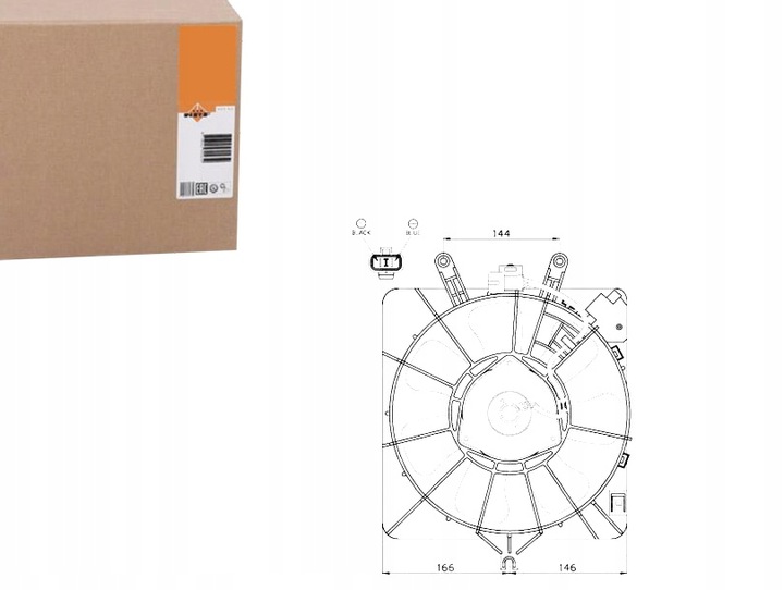 фото №1, Вентилятор радіатор honda jazz 02-08 nrf