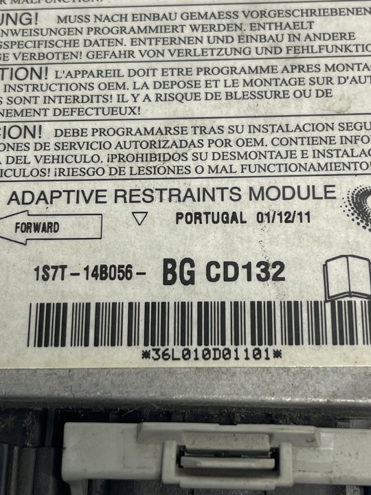 фото №2, Датчик подушка безпеки ford оригінальний номер 1s7t-14b056