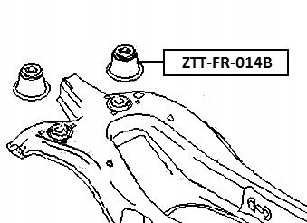 фото №2, Втулка задняя рамы балка зад ford mondeo mk3 00-07