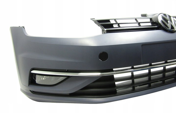 фото №12, Бампер переднее vw golf 7 17 - 20 bez распылитель. / bez pdc комплектный !