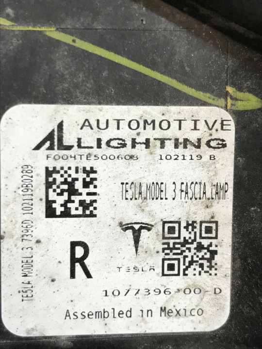 фото №11, Tesla модель 3 галоген drl праве перед 1077396-00-c