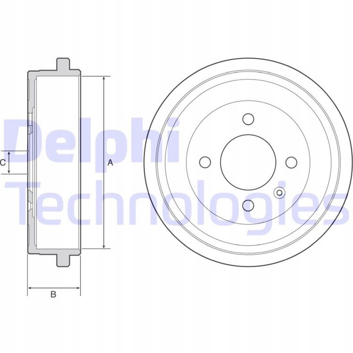 фото №1, Барабан гальмівний зад delphi bf549