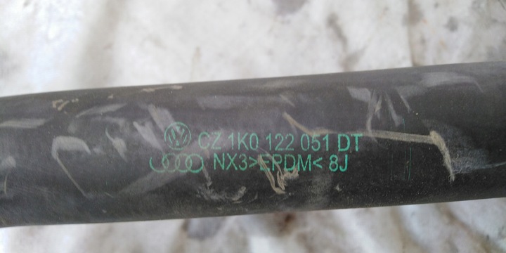 фото №8, Шланг шланг воды 1,6 mpi bse skoda vw seat 08r