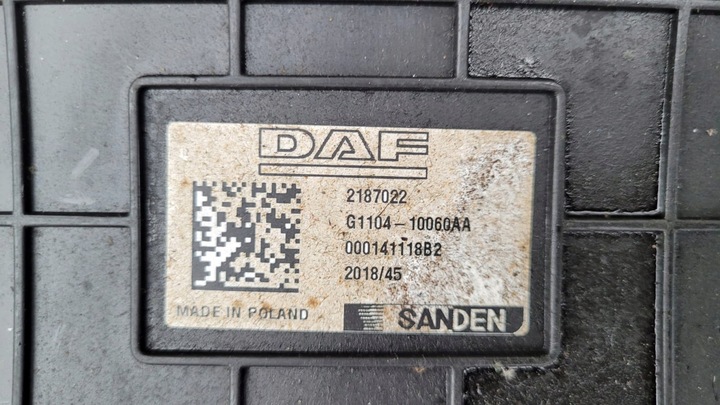 фото №6, Комплектная отопитель модель po рестайлинг daf xf cf 106 евро 6 2187022 рестайлинг