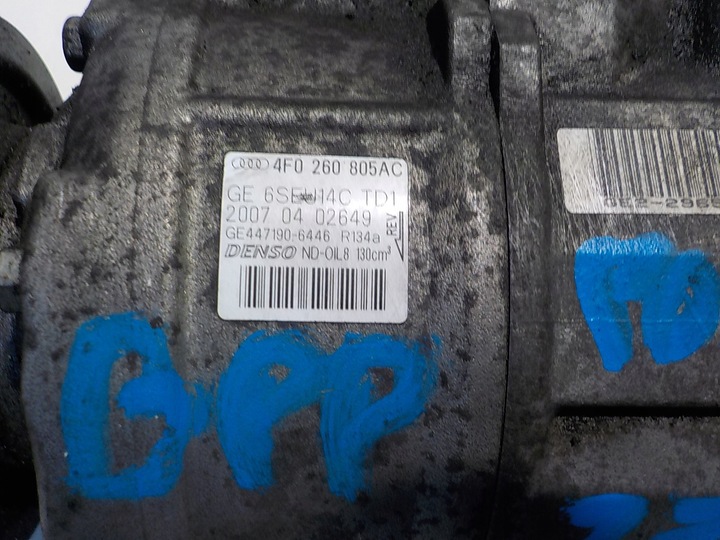 фото №8, Audi a6 c6 2.7 tdi bpp компрессор кондиционера 4f0260805ac