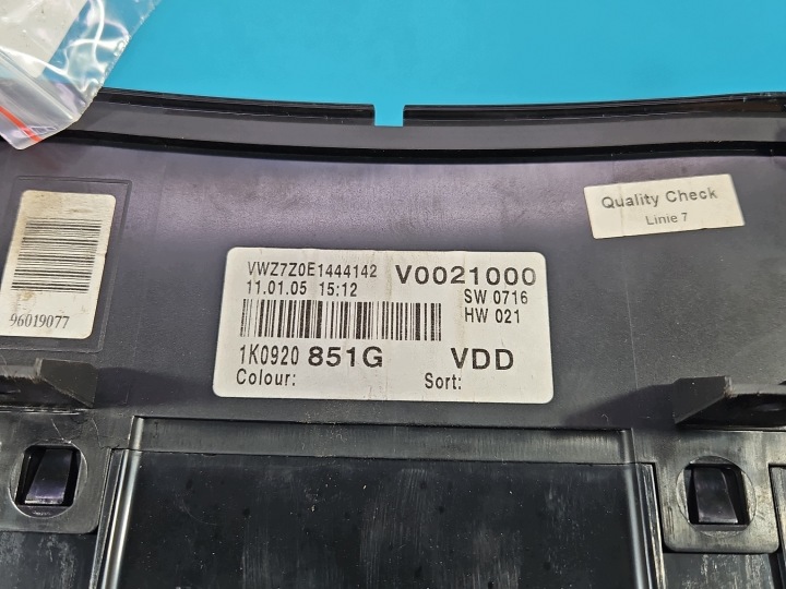 фото №8, Спідометр  vw golf v 1.6 sr bgu 1k0920851g європа