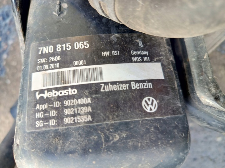 фото №5, Sharan 7n вебасто отопление стояночный 7n0815065