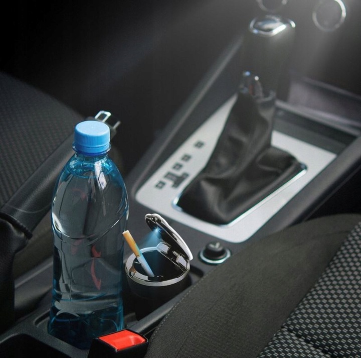 фото №8, Попільничка автомобільна з led місце чашки корзина підсвічувана