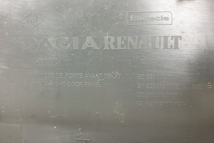 фото №6, Обивка боковина дверь правые перед dacia sandero i