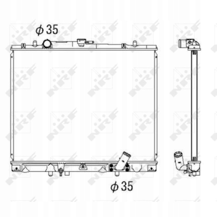 фото №12, Радиаторов двигателя nrf 53285 mr258668