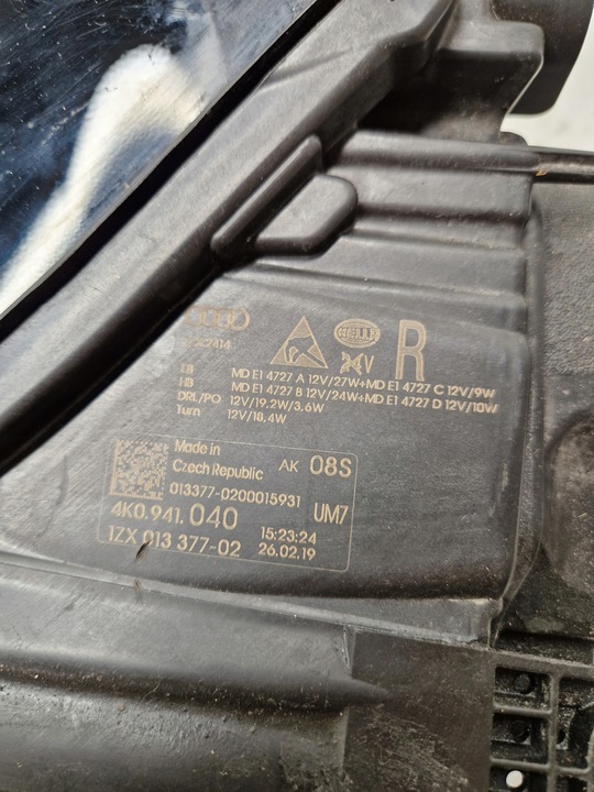 фото №10, Audi a6 4k0941040 лампа правая полный led eu ory