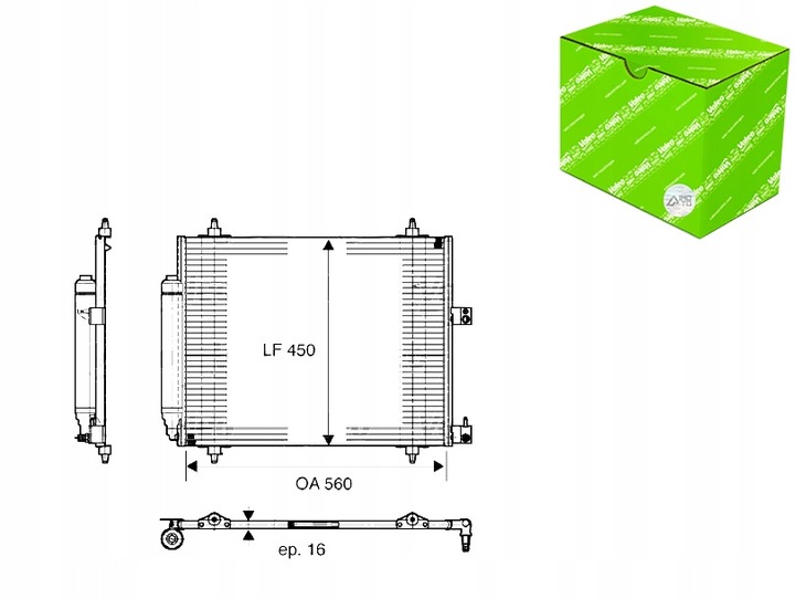 фото №1, Конденсатор кондиціонера citroen c8 jumpy fiat ulysse lancia phedra