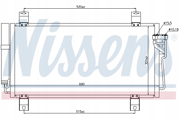 фото №8, Радіаторів кондиціонера конденсатор nissens 940032 []