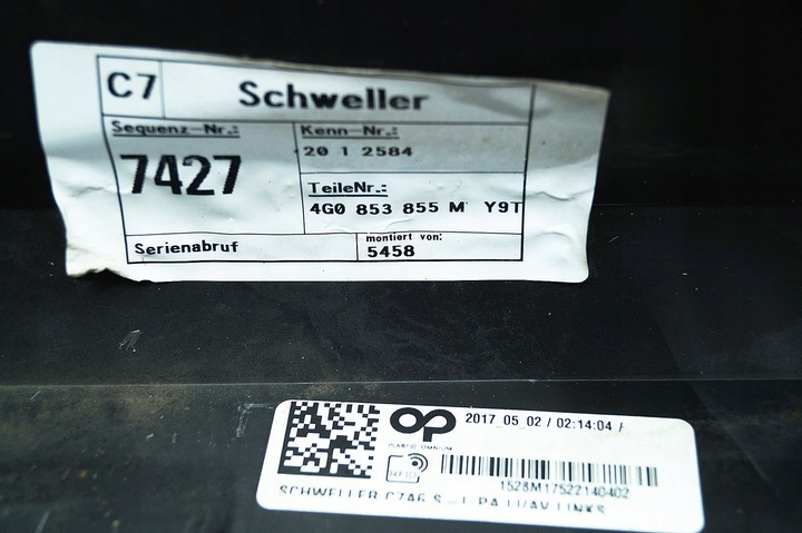 фото №7, Планка порогова ліва audi a6 c7 4g0 s-line