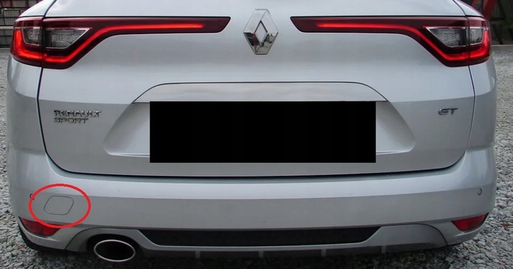 фото №12, Renault megane iv 4 gt универсал 2015-2020 заглушка фаркоп зад оригинал