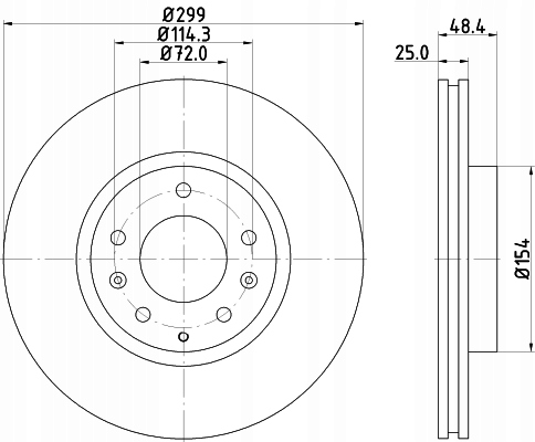 фото №2, Диски тормозные hella 8dd 355 128-991