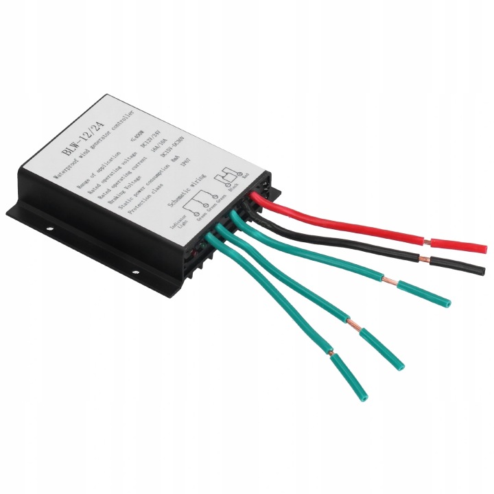 фото №8, Контроллер турбины wiatrowej blw-12/24 400w ip67 fo4-12 / 24v