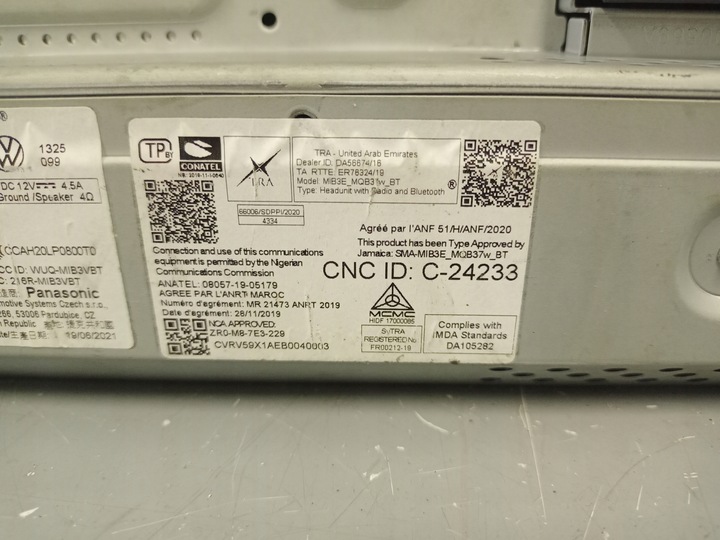 фото №13, Vw golf 8 viii дисплей монитор экран навигации блютуз mib3 5h0035869