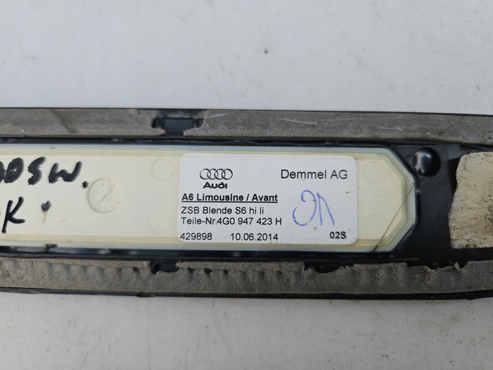 фото №5, Планка накладка na поріг порогова підсвічувана audi s6 c7 4g лівий зад