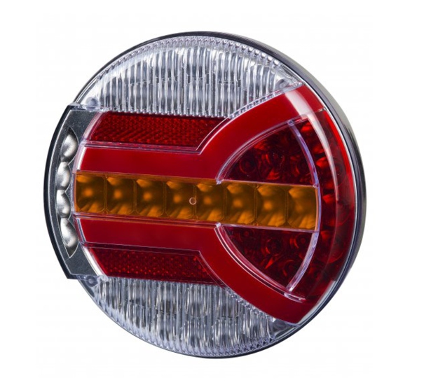 фото №1, Лампа задня комбінована кругла fi140 led 4 функціональна