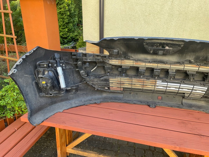 фото №6, Peugeot 308 07-12 бампер переднее оригинал омыватель