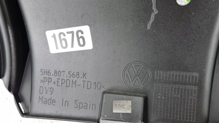 фото №11, Vw golf 8 viii r 2020- спойлер дифузор бампер зад 5h6807568k