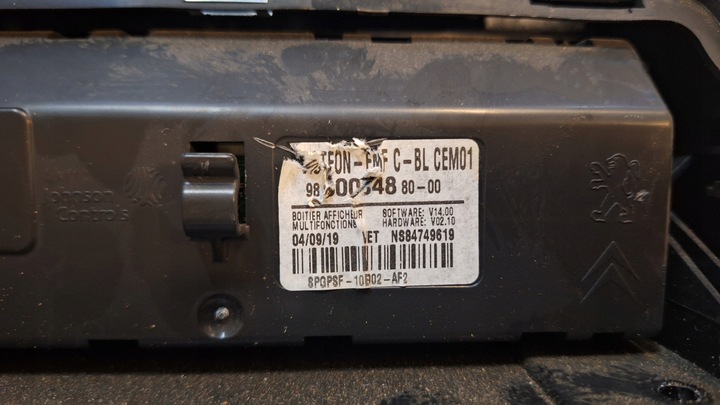 фото №2, Радіопрогравач радіо berlingo iv partner iv combo e