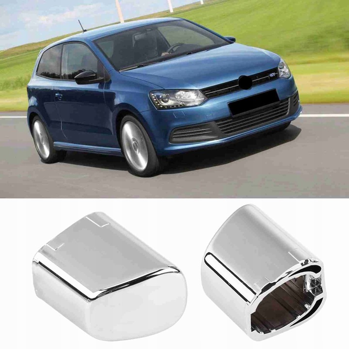 фото №5, Накладка кнопка тормоза ручного хромированная 6rd711333a