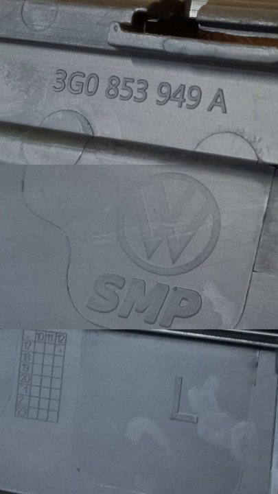 фото №9, Vw passat b8 решётка заглушка бампера левые перед 3g0853949a