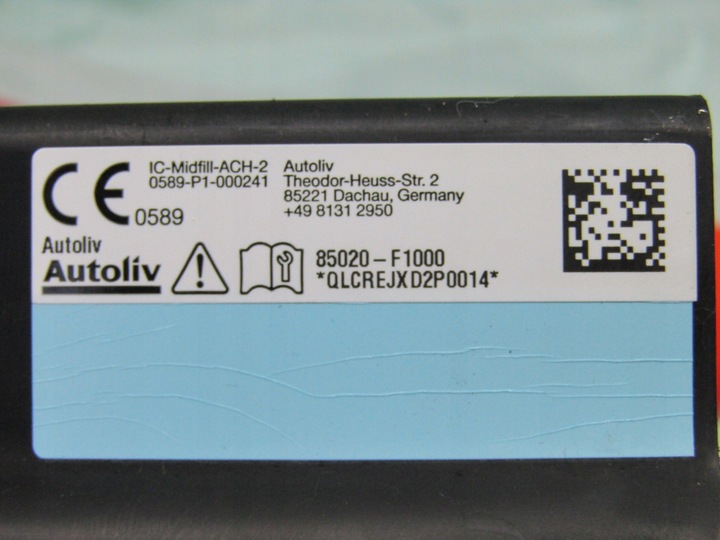 фото №7, Sportage iv рестайлінг 19r шторка права подушка подушка безпеки 85020-f1000 85020f1000