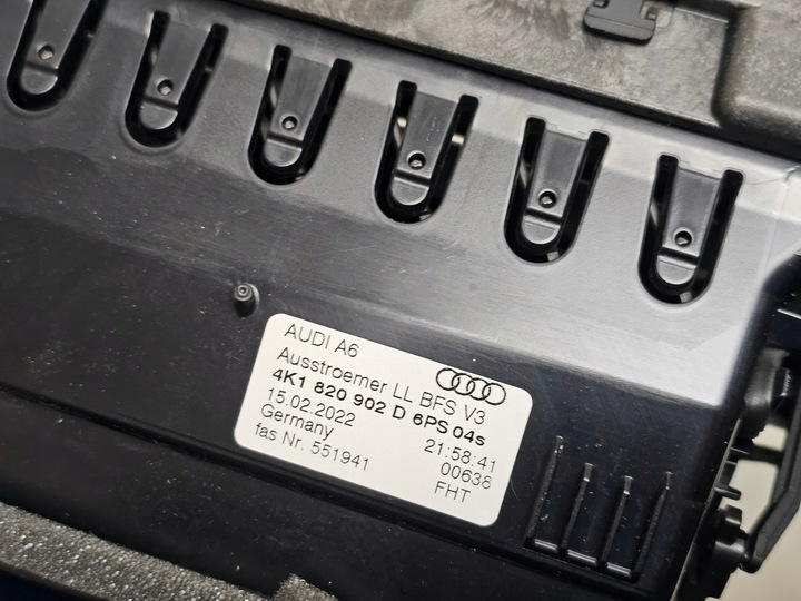 фото №5, Планка защита dekor консоли решётка воздуховод audi a6 c8 a7 4k1 4k1820902d