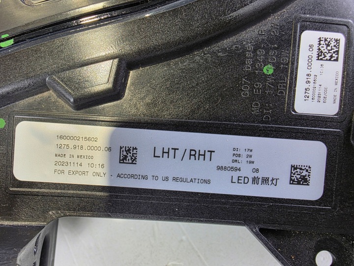 фото №9, Лампы передние верхний bmw x7 g07 lci drl полный led 9880594 9880593