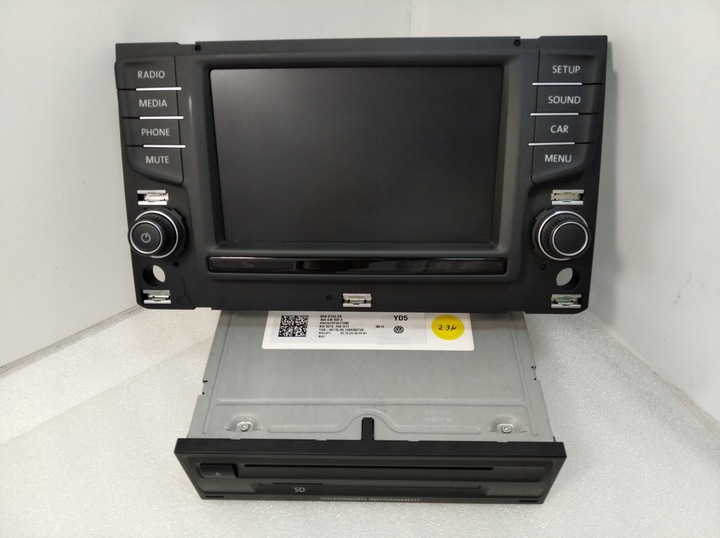 фото №9, 3q0035820a 3g0919605 модуль экран радио vw