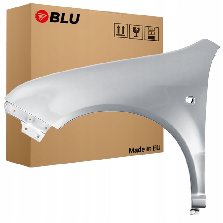 фото №1, Blu крило skoda fabia i 1 6y 9102 лівий срібний 99-07 оцинковка