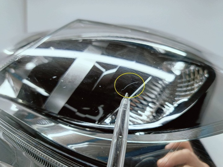 фото №9, Toyota hilux viii 8 15- фара передня ліві перед лінза led koito 0k-56