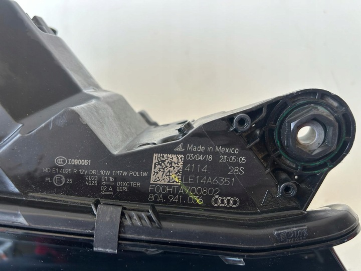 фото №6, Audi q5 80a рестайлинг лампа правая полный led matrix 80a941036