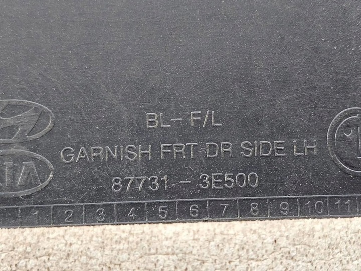 фото №10, Планка накладка дверь левый перед eb kia sorento i рестайлинг 07-09