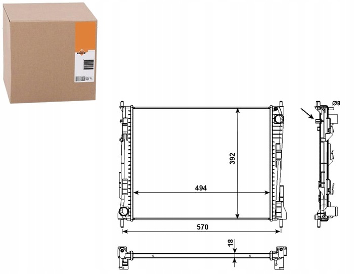 фото №1, Радіаторів води twingo ii twingo ii 07-14 1.2
