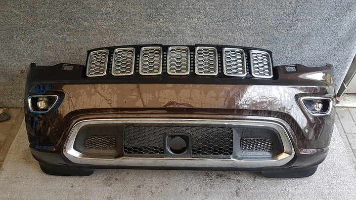 фото №1, Jeep grand cherokee overland 17- wk2 комплектний бампер перед