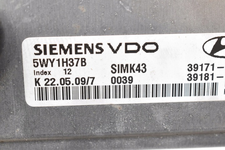 фото №8, Блок управления компьютер двигателя 39171-23271 hyundai tucson 1 i 2.0 16v 142 km