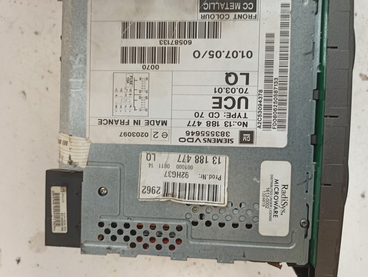 фото №10, Opel vectra c радио радиопроигрыватель cd70 13188477