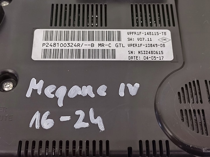 фото №8, Reanult megane 4 iv 16-24 спідометр  прилади дисплей p248100324r