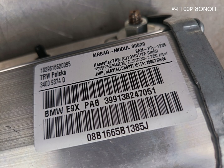 фото №10, Bmw e90 e91 e92 подушка подушка пассажира 9138247