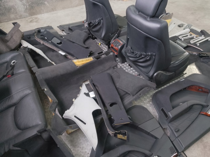 фото №14, Mercedes w220 рестайлинг 02- сиденья обивка обшивки средство комплект