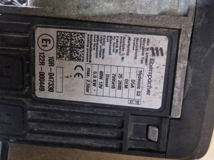 фото №8, Вебасто eberspacher hydronic s3 5kw122r000449