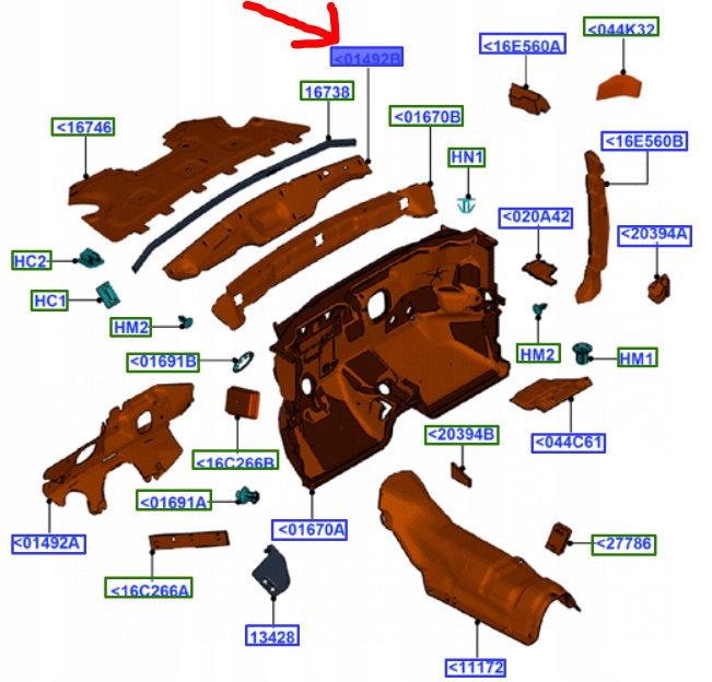 фото №9, Шумоізоляція жабо  ford kuga 2008-2012 - 1675004 _ 8v41-s01492-ac