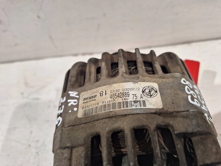 фото №6, Генератор denso 46542889 14v 75a fiat stilo 1.2 16v 80km 01-