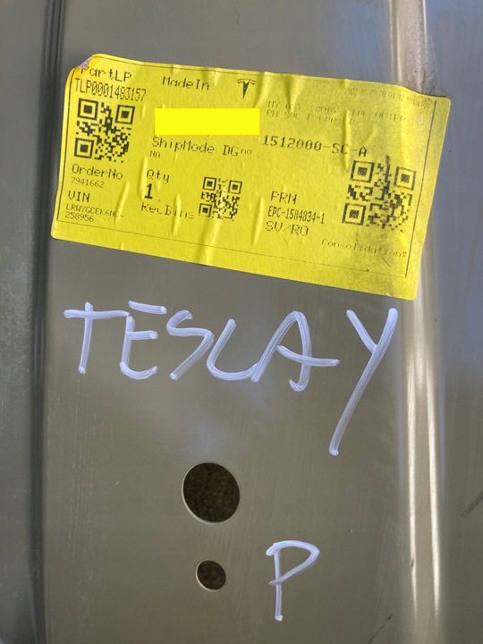 фото №15, Обшивка стійка поріг праві переднє tesla y