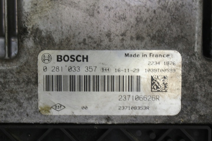 фото №5, Trafic vivaro 1.6 dci блок керування комп'ютер двигуна 0281033357