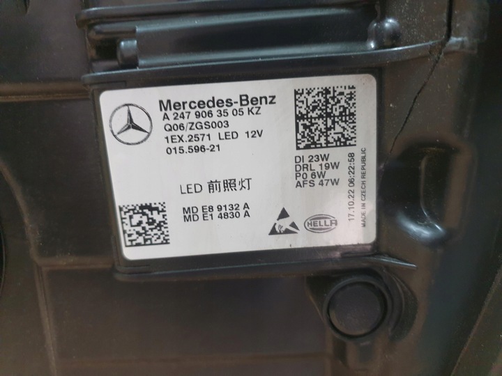 фото №10, Mercedes gla w247 2020- лампа ліва перед a2469063505kz